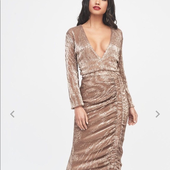 lavish alice gold sequin dress